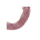 yfhobi 1 Dizi (130-135 Adet)- 3 mm Yassı Kristal Cam Boncuk Dizisi Şeffaf Janjanlı Mor Renk 1.Kalite