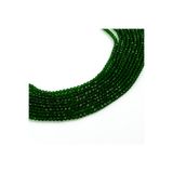 yfhobi 1 Dizi (130-135 Adet) - 3 mm Yassı Kristal Cam Boncuk Dizisi Şeffaf Zümrüt Yeşil Renk 1.Kalite