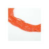 yfhobi 1 Dizi (145-155 Adet) - 2 mm Yassı Kristal Cam Boncuk Dizisi Mat Janjanlı Nar Çiçeği Renk 1.Kalite