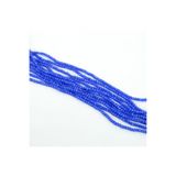 yfhobi 1 Dizi (145-155 Adet) - 2 mm Yassı Kristal Cam Boncuk Dizisi Mat Mavi Renk 1.Kalite