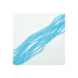 yfhobi 1 Dizi (145-155 Adet) - 2 mm Yassı Kristal Cam Boncuk Dizisi Şeffaf Janjanlı Açık Mavi Renk 1.Kalite