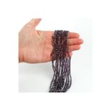 yfhobi 1 Dizi (145-155 Adet) - 2 mm Yassı Kristal Cam Boncuk Dizisi Şeffaf Janjanlı Mor Renk 1.Kalite