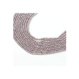 yfhobi 1 DİZİ (40 cm - 130 Adet)- 4 mm YASSI KRİSTAL CAM BONCUK, MAT JANJANLI EFLATUN RENK BONCUK DİZİSİ