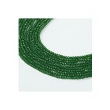 yfhobi 1 DİZİ (40 cm - 130 Adet) - 4 mm YASSI KRİSTAL CAM BONCUK, MAT KOYU YEŞİL RENK BONCUK DİZİSİ