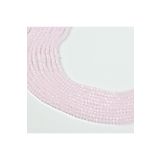 yfhobi 1 DİZİ (40 cm - 130 Adet) - 4 mm YASSI KRİSTAL CAM BONCUK, MAT PEMBE RENK BONCUK DİZİSİ