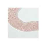 yfhobi 1 DİZİ (40 cm - 130 Adet)- 4 mm YASSI KRİSTAL CAM BONCUK, ŞEFFAF JANJANLI PEMBE RENK BONCUK DİZİSİ