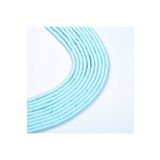 yfhobi 1 Dizi (40 Cm) - 6 Mm Fimo Boncuk, Açık Mavi Renk Polimer Kil Fimo Boncuk Dizisi, Hamur Boncuk