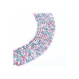 yfhobi 1 Dizi (40 Cm) - 6 Mm Fimo Boncuk, Pembe-gri-mavi Tonu Polimer Kil Fimo Boncuk Dizisi, Hamur Boncuk