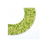 yfhobi 1 Dizi (40 Cm) - 6 Mm Fimo Boncuk, Yeşil-krem Tonu Polimer Kil Fimo Boncuk Dizisi, Hamur Boncuk