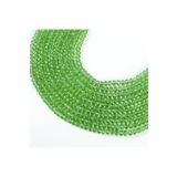 yfhobi 1 DİZİ (40 cm - 70 Adet) - 8 mm YASSI KRİSTAL CAM BONCUK, ŞEFFAF YEŞİL RENK BONCUK DİZİSİ