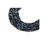 yfhobi 1 DİZİ (40 cm- 90-95 Adet)- 4 mm PİRAMİT KRİSTAL CAM BONCUK, MAT JANJANLI HEMATİT BONCUK DİZİSİ