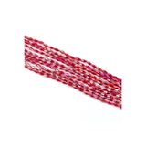 yfhobi 1 Dizi ( 60-65 Adet ) - 4x8 mm Arpa Mekik Kristal Cam Boncuk Dizisi, Şeffaf Janjanlı Fuşya, 1.Kalite