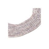 yfhobi 1 Dizi (67-70 Adet) - 8 mm Yassı Kristal Cam Boncuk Dizisi Mat Janjanlı Açık Lila Renk 1.Kalite