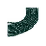yfhobi 1 Dizi (67-70 Adet) - 8 mm Yassı Kristal Cam Boncuk Dizisi Mat Koyu Yeşil Renk 1.Kalite