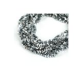 yfhobi 1 Dizi (80-85 Adet) - 6 mm Üçgen Kristal Cam Boncuk Dizisi Kaplama Gümüş Renk 1.Kalite