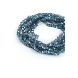 yfhobi 1 Dizi (80-85 Adet) - 6 mm Üçgen Kristal Cam Boncuk Dizisi Kaplama Şeffaflı Mavi Renk 1.Kalite