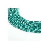 yfhobi 1 Dizi (80-85 Adet) - 6 mm Yassı Kristal Cam Boncuk Dizisi Mat Janjanlı Mint Yeşil Renk 1.Kalite