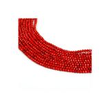 yfhobi 1 Dizi (80-85 Adet) - 6 mm Yassı Kristal Cam Boncuk Dizisi Mat Koyu Kırmızı Renk 1.Kalite
