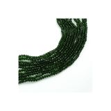 yfhobi 1 Dizi (80-85 Adet) - 6 mm Yassı Kristal Cam Boncuk Dizisi Şeffaf Zümrüt Yeşil Renk 1.Kalite