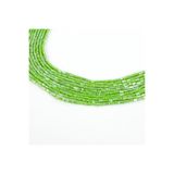 yfhobi 1 Dizi (90-95 Adet) - 2x4 mm Baget Kristal Cam Boncuk Dizisi Mat Janjanlı Fıstık Yeşil Renk 1.Kalite