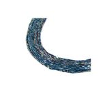 yfhobi 1 Dizi (90-95 Adet) - 2x4 mm Baget Kristal Cam Boncuk Dizisi Mat Janjanlı Hematit Renk 1.Kalite