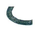 yfhobi 1 Dizi (90-95 Adet) - 2x4 mm Baget Kristal Cam Boncuk Dizisi Mat Janjanlı Koyu Yeşil Renk 1.Kalite