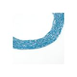 yfhobi 1 Dizi (90-95 Adet) - 2x4 mm Baget Kristal Cam Boncuk Dizisi Mat Janjanlı Petrol Mavi Renk 1.Kalite