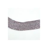 yfhobi 1 Dizi (90-95Adet) - 4 mm Küp Kristal Cam Boncuk Dizisi Mat Janjanlı Açık Lila Renk 1.Kalite