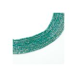 yfhobi 1 Dizi (90-95Adet) - 4 mm Küp Kristal Cam Boncuk Dizisi Mat Janjanlı Deniz Yeşili Renk 1.Kalite