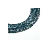 yfhobi 1 Dizi (90-95Adet) - 4 mm Küp Kristal Cam Boncuk Dizisi Mat Janjanlı Hematit-Mavi Renk 1.Kalite