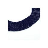 yfhobi 1 Dizi (90-95Adet) - 4 mm Küp Kristal Cam Boncuk Dizisi Mat Lacivert Renk 1.Kalite