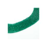 yfhobi 1 Dizi (90-95Adet) - 4 mm Küp Kristal Cam Boncuk Dizisi Şeffaf Zümrüt Yeşil Renk 1.Kalite