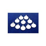 yfhobi 10 Adet - 10 Mm Yuvarlak Kulplu Pul, Takı Malzemesi, Metal Pul, Nikel Kaplama, Pirinç #91n