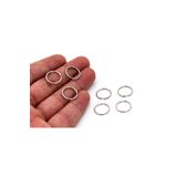 yfhobi 10 Adet - 14 Mm Kalın Montaj Halkası, Takı Halkası, Metal Bağlantı Halkası, Nikel Kaplama