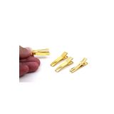 yfhobi 10 Adet - 3.5 Cm Sarı Kaplama Çatal Maşa Toka, Pens Toka, Timsah Toka, Çocuk Saç Tokası