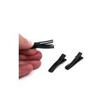 yfhobi 10 Adet - 3.5 cm Siyah Boya Kaplama Çatal Maşa Toka Pens Toka Timsah Toka Çocuk Saç Tokası