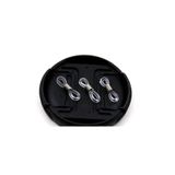 yfhobi 10 Adet (5 Çift) - Gözlük Lastiği, Gözlük Bağlantısı, Gözlük Ipi Bağlantısı. 20 Mm. Şeffaf + Nikel
