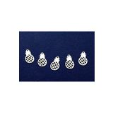 yfhobi 10 Adet- 8x16 Mm Ananas Desenli Pul, Takı Malzemesi, Metal Pul, Nikel Kaplama, Pirinç #1293n