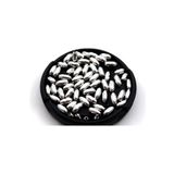 yfhobi 10 gram - 4x8 mm ARPA DESEN Nikel Kaplama Metal Boncuk, Demir Boncuk ( 10 gram 35-38Adet Arası)