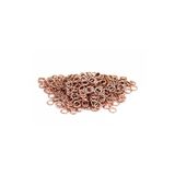 yfhobi 100 Adet - 5 Mm Rose Kaplama Montaj Halkası, Takı Halkası, Yuvarlak Halka