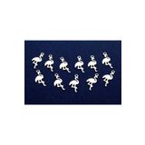 yfhobi 15 Adet- 7x16 Mm Flamingo Desenli Pul, Takı Malzemesi, Metal Pul, Nikel Kaplama, Pirinç #1371n