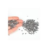yfhobi 2.5 Mm Pirinç Üzeri Rodyum Kaplama Küp Boncuk, 1. Kalite Kararmaz Metal Küp Boncuk (3 GRAM~ 45 ADET)