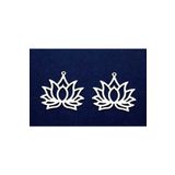 yfhobi 2 Adet- 29x30 Mm Lotus Çiçeği Desenli Pul, Takı Malzemesi, Metal Pul, Nikel Kaplama, Pirinç #1575n
