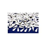yfhobi 20 Adet - 10 Mm Damla Desen Nikel Kaplama Metal Pul, Takı Malzemesi, Pirinç Pul, 127n