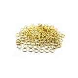 yfhobi 20 Adet - 10 Mm Kalın Montaj Halkası, Takı Halkası, Metal Bağlantı Halkası, Sarı Kaplama