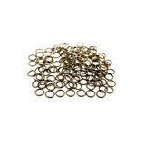 yfhobi 20 Adet - 8 Mm Montaj Halkası, Takı Halkası, Metal Bağlantı Halkası, Antik Sarı Kaplama