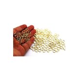 yfhobi 20 Adet - 8 Mm Montaj Halkası, Takı Halkası, Metal Bağlantı Halkası, Sarı Kaplama