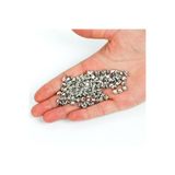 yfhobi 20 gram - 6 mm Nikel Kaplama Yıldız Desen Plastik Boncuk (20 gram - 280-300 Adet Arası)