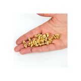 yfhobi 20 gram - 6x9 mm Gold Kaplama Kalp Desen Plastik Boncuk (20 gram - 80-85 Adet Arası)