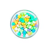 yfhobi 25 Gram - 10 Mm Pastel Karışık Renkli Kalp Plastik Boncuk, ( 25gr - 60-62 Adet Arası )